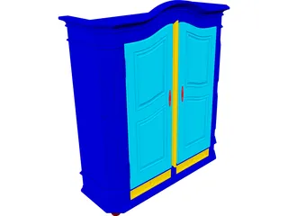 Constanza Armoire 3D Model preview