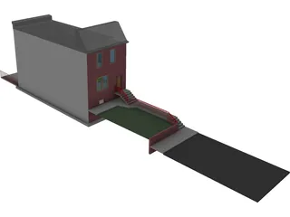 Philadelphia Row Home 3D Model preview
