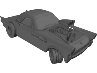 Ford Thunderbird Dragster 3D Model preview