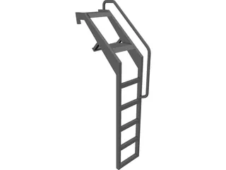 F-16 Crew Ladder 3D Model preview