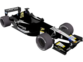 F1 Minardi 2001 3D Model preview