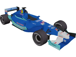 F1 Sauber 2001 3D Model preview