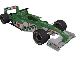 F1 Jaguar 3D Model preview