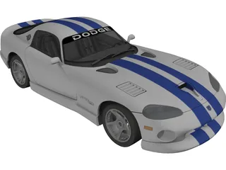 Dodge Viper GTS 3D Model preview