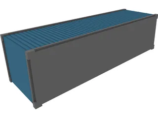 Shipping Container 3D Model preview