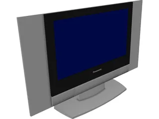 Panasonic Flat TV 3D Model preview
