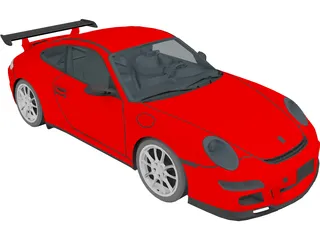 Porsche 911 GT3 RS 3D Model preview