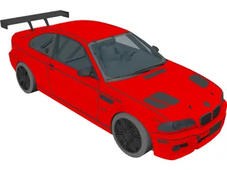 BMW M3 GTR 3D Model preview