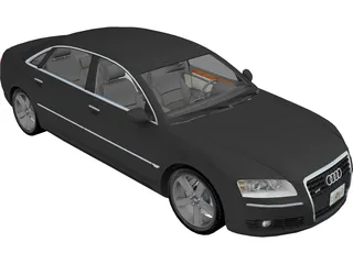 Audi A8L 6.0 W12 Quattro (2004) 3D Model preview