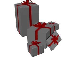 Gifts 3D Model preview