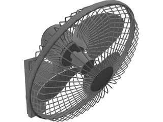 Wall Fan 3D Model preview