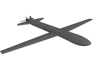 Eagle Airplane 3D Model preview