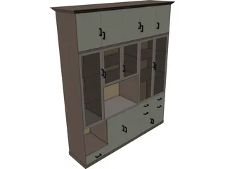 Cabinet 3D Model preview