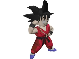 Goku 3D Model preview