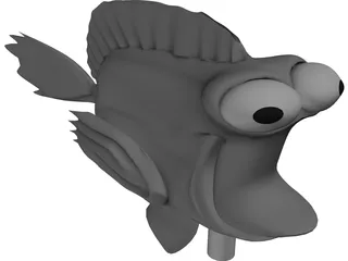 Nemo Cartoon 3D Model preview