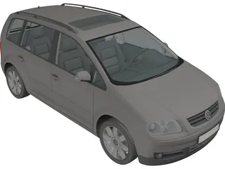 Volkswagen Touran (2003) 3D Model preview