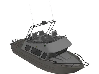 Fishing Boat 3D Model preview