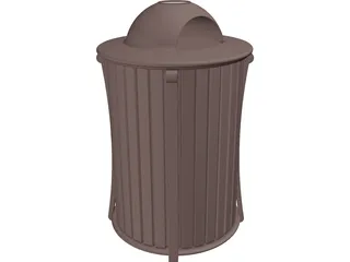 Trash Receptacle 3D Model preview