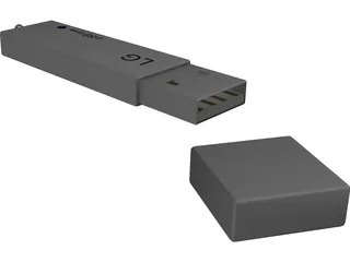 LG USB Drive 3D Model preview