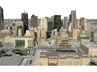 Dallas City 3D Model preview
