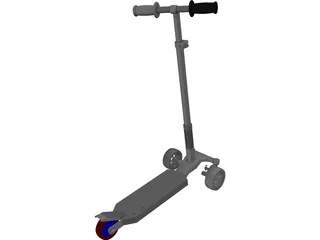Scooter Skate 3D Model preview