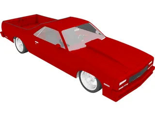 Chevrolet El Camino (1984) 3D Model preview