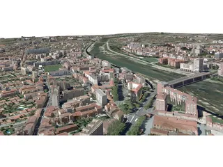 Toulouse City (France) [Part 1/4] 3D Model preview