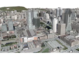Montreal City 3D Model preview