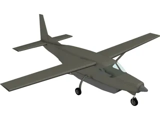 Cessna 208B CargoMaster N124GL with Travel Pod 3D Model preview