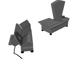 Roman Scales and Electrical Ham-Cutter 3D Model preview