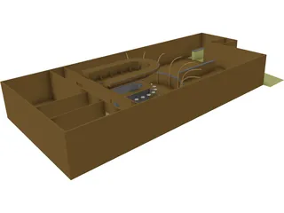 Bar Interior 3D Model preview