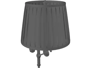 Classic Wall Lamp 3D Model preview