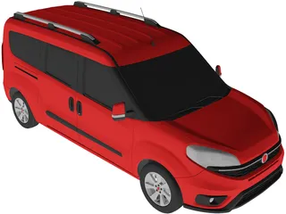 Fiat Doblo Maxi (2015) 3D Model preview