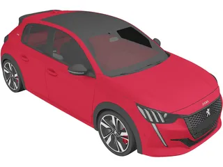 Peugeot 208 GTi Concept (2021) 3D Model preview