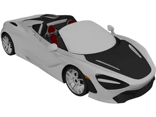 McLaren 720S Spider 3D Model preview