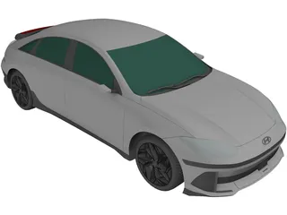 Hyundai IONIQ 6 3D Model preview