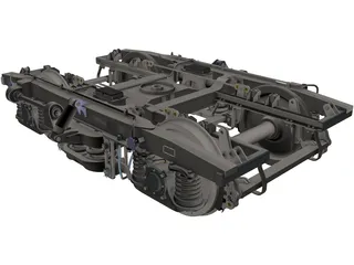 Bogie Minden-Deutz 3D Model preview