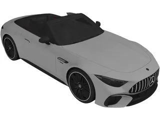Mercedes-AMG SL63 (2022) 3D Model preview