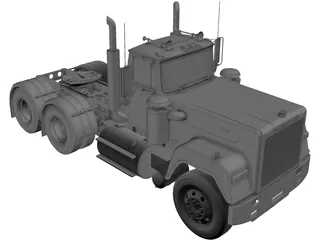Mack Superliner 3D Model preview