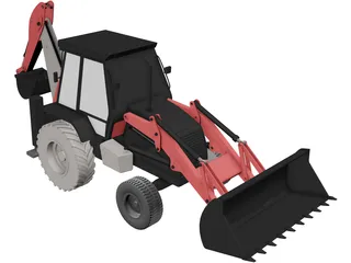 Wheel Loader 3D Model preview