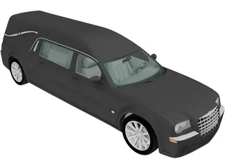 Chrysler 300C Hearse (2009) 3D Model preview