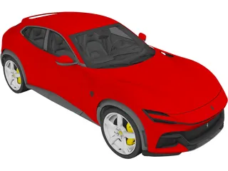 Ferrari Purosangue (2022) 3D Model preview