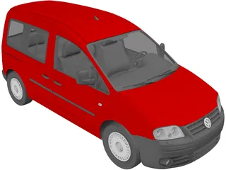 Volkswagen Caddy (2007) 3D Model preview