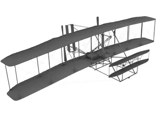 Wright Flyer 3D Model preview