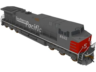 Southern Pacific C44-9W 3D Model preview