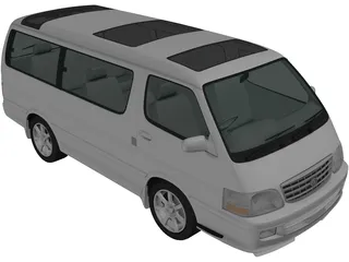 Toyota Hiace (1999) 3D Model preview