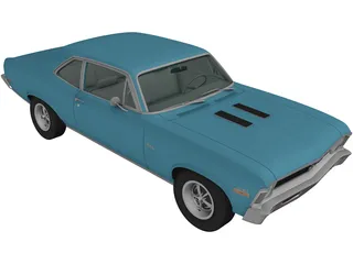 Chevrolet Nova SS (1970) 3D Model preview