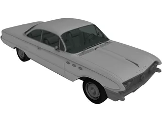 Buick LeSabre 2-door Hardtop (1961) 3D Model preview