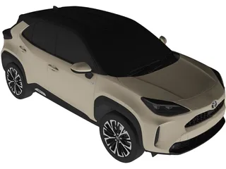 Toyota Yaris (2020) 3D Model preview