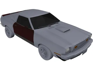 Ford Mustang Cobra II (1976) 3D Model preview
